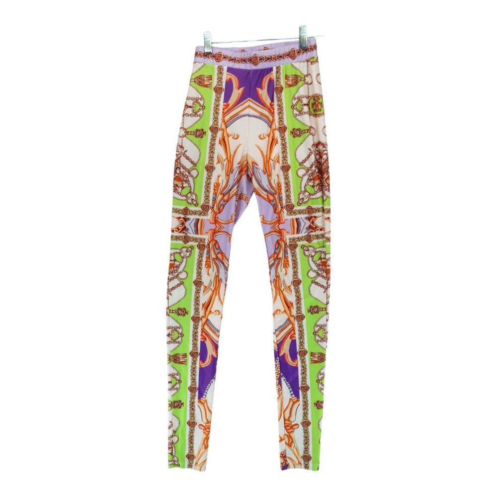 Her Bottari Multi Print Colorful Legging Women's Size Medium M‎